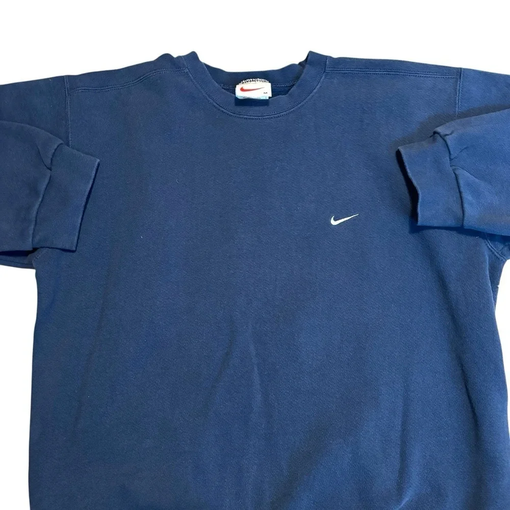 Vintage 90s Nike Swoosh Pullover Crewneck Sweatshirt‎ Size Men's Medium